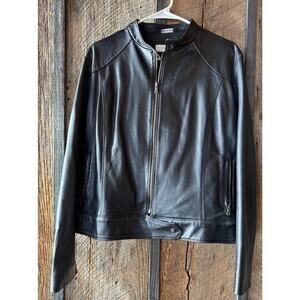 Vintage Italian Pierotucci Firenze BLK Leather Jacket Women’s Size Unknown Read